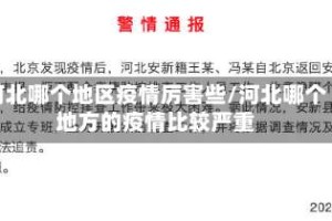 河北哪个地区疫情厉害些/河北哪个地方的疫情比较严重