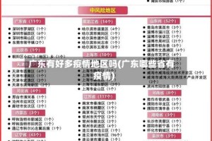 广东有好多疫情地区吗(广东哪些省有疫情)
