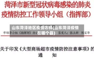 山东菏泽地区疫情咋样(山东菏泽疫情在哪个县)
