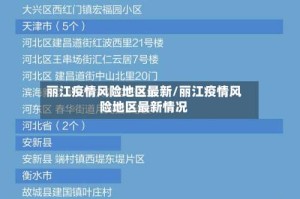 丽江疫情风险地区最新/丽江疫情风险地区最新情况