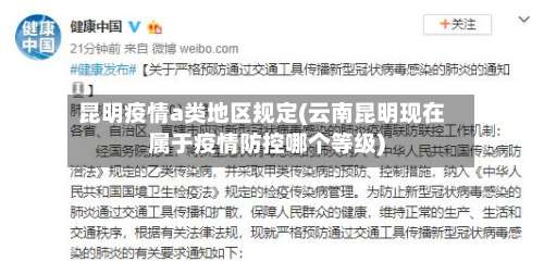 昆明疫情a类地区规定(云南昆明现在属于疫情防控哪个等级)-第1张图片