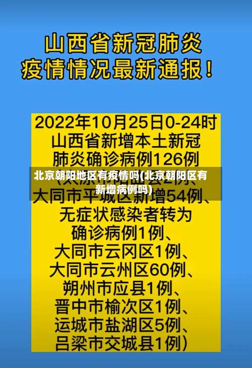 北京朝阳地区有疫情吗(北京朝阳区有新增病例吗)-第1张图片