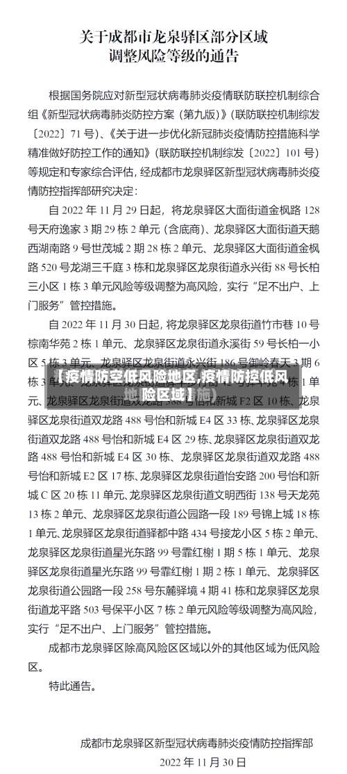【疫情防空低风险地区,疫情防控低风险区域】-第2张图片