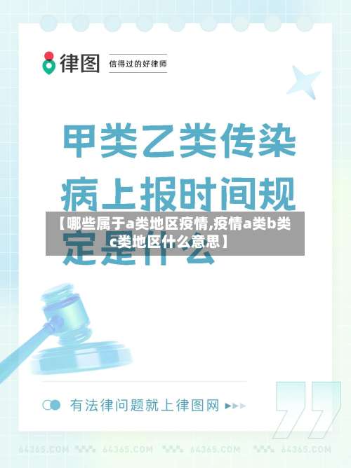 【哪些属于a类地区疫情,疫情a类b类c类地区什么意思】-第1张图片
