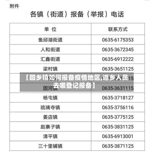 【回乡镇如何报备疫情地区,返乡人员去哪登记报备】-第1张图片