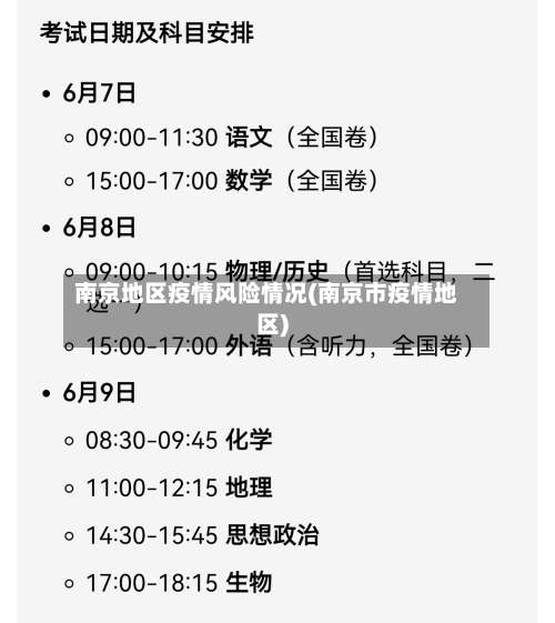 南京地区疫情风险情况(南京市疫情地区)-第2张图片