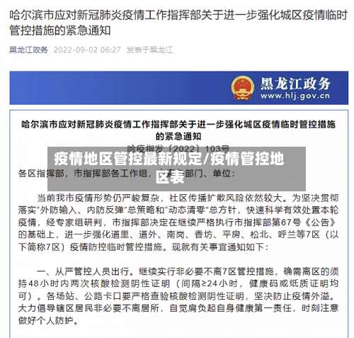 疫情地区管控最新规定/疫情管控地区表-第2张图片