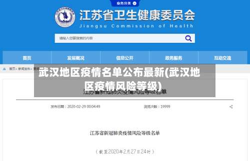 武汉地区疫情名单公布最新(武汉地区疫情风险等级)-第1张图片