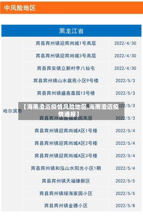 【海南澄迈疫情风险地区,海南澄迈疫情通报】-第2张图片