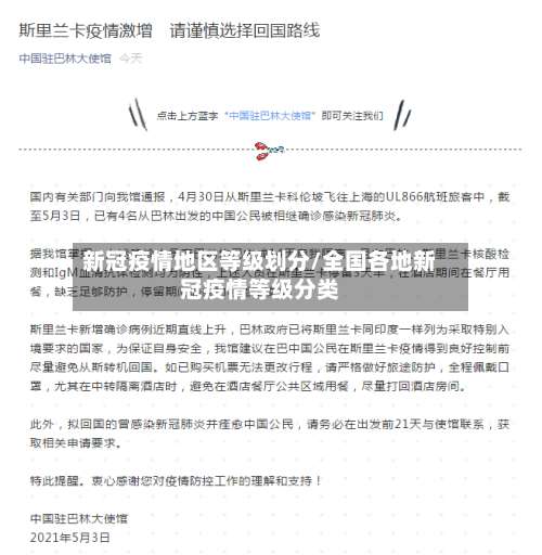 新冠疫情地区等级划分/全国各地新冠疫情等级分类-第2张图片