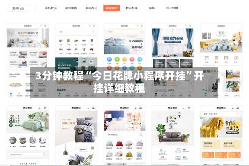 3分钟教程“今日花牌小程序开挂	”开挂详细教程-第2张图片