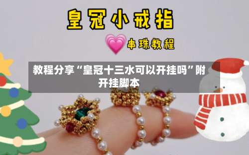 教程分享“皇冠十三水可以开挂吗”附开挂脚本-第3张图片