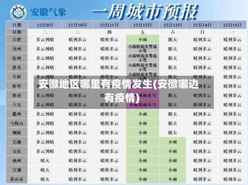 安徽地区哪里有疫情发生(安徽哪边有疫情)-第3张图片