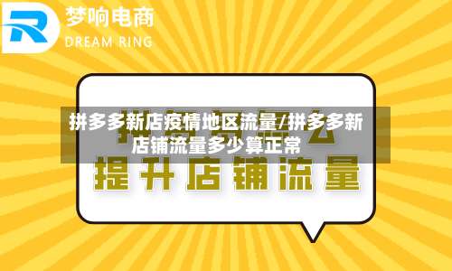 拼多多新店疫情地区流量/拼多多新店铺流量多少算正常-第1张图片