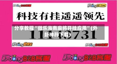分享教程“微乐海南麻将开挂应用”(外卦神器下载)-第2张图片